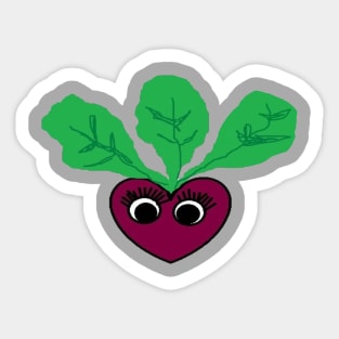 Beauty and the Beets Sticker